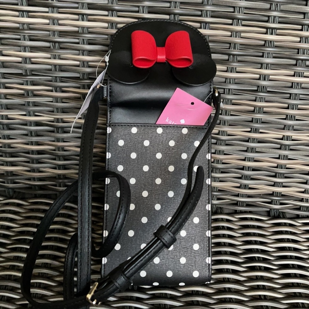 disney x kate spade new york minnie mouse north south flap phone crossbody - Picture 6 of 16